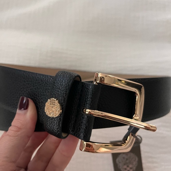 Vince Camuto Black and Gold Belt - Picture 6 of 7